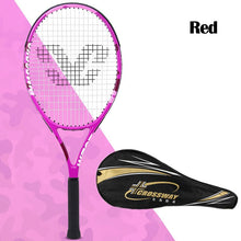 Load image into Gallery viewer, Raqueta De Tenis profesional CROSSWAY, paleta De aleación De aluminio y carbono, conjunto De raquetas De Tenis para parejas, bolsa De Tenis