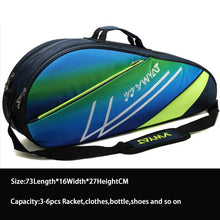 Load image into Gallery viewer, Mochila de raqueta de bádminton, bolsa para la cabeza, raqueta de tenis, bolsa de entrenamiento deportivo, bolsa para raquetas, raquetas de Nylon, raqueta de Fitness, Mochila