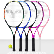 Load image into Gallery viewer, Raqueta De Tenis profesional CROSSWAY, paleta De aleación De aluminio y carbono, conjunto De raquetas De Tenis para parejas, bolsa De Tenis