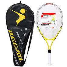 Load image into Gallery viewer, 1 Uds. Raqueta de tenis especial de 23 pulgadas para adolescentes, raqueta de tenis de aleación de aluminio, alambre de nailon resistente, adecuado para el entrenamiento de los niños
