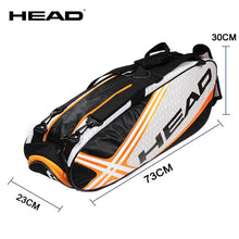 Load image into Gallery viewer, La bolsa de tenis hombre tenis bolsa para raquetas gimnasio al aire libre bolsos para bádminton capacidad 6-9 deportes de raqueta bolsa impermeable de bádminton mochila
