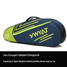 Load image into Gallery viewer, Mochila de raqueta de bádminton, bolsa para la cabeza, raqueta de tenis, bolsa de entrenamiento deportivo, bolsa para raquetas, raquetas de Nylon, raqueta de Fitness, Mochila
