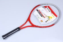 Load image into Gallery viewer, Juego de 2 raquetas de tenis para adolescentes para entrenamiento raqueta de tenis fibra de carbono Material de acero superior cuerda de tenis con bola gratis
