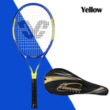 Load image into Gallery viewer, Raqueta De Tenis profesional CROSSWAY, paleta De aleación De aluminio y carbono, conjunto De raquetas De Tenis para parejas, bolsa De Tenis
